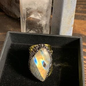 Alchemy63 Handmade Yellow Labradorite Ring